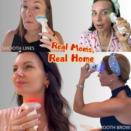 7-in-1 Microcurrent Facial Device with Red Light Therapy & Gua Sha