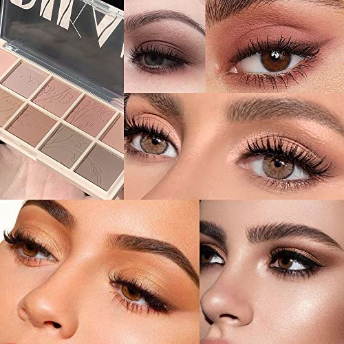 AMY'S DIARY 10-Color Nude Pink Eyeshadow Palette, Matte