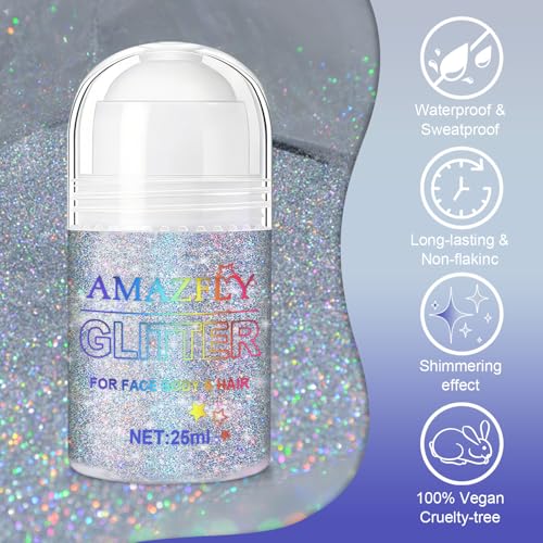 Roll-On Holographic Body Glitter Gel - Chameleon Color Changing