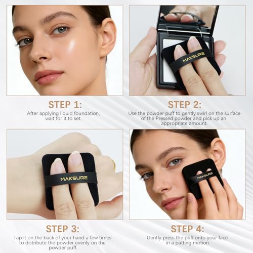 Maksure 24HR Oil Control Pressed Powder - Waterproof Matte