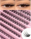 120 Wispy Cluster Lashes, 8-16mm Natural Individual Lashes