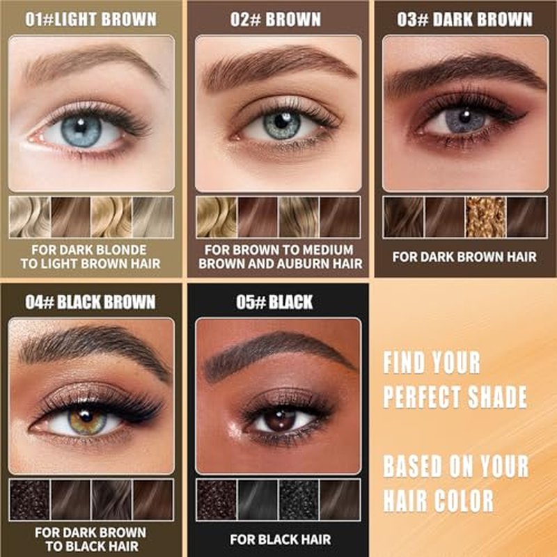 2-in-1 Micro Brow Pen and Mascara - 4-Fork Eyebrow Pencil