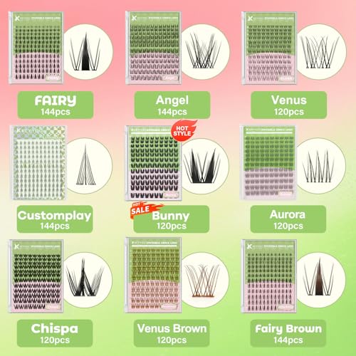 KEYYOU Bunny Lash Clusters Kit - DIY Individual Eyelashes