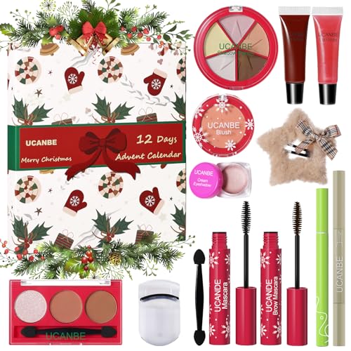 UCANBE 12-Day Makeup Advent Calendar, Holiday Beauty Gift Set