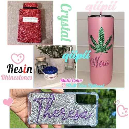 3060PCS Champagne Golden Resin Crystal Rhinestones w B7000 Jewelry Glue for Bedazzling 2mm 3mm 4mm 5mm 6mm Flatback Gems Stones Crystals Diamonds for Nails Face Eyes Makeup Tumblers Bottles DIY Crafts