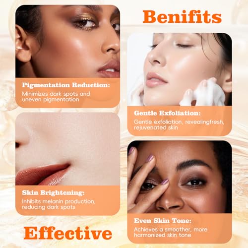 Turmeric Soap Bar Dark Spot Kojic Acid Soap Remover for face and body Even Skin Tone, Moisturizing & Nourishing Natural Ingredients 65g x 8 Bars