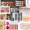 SHELAKIN All-in-One Makeup Kit with 13 Brushes & Travel Bag