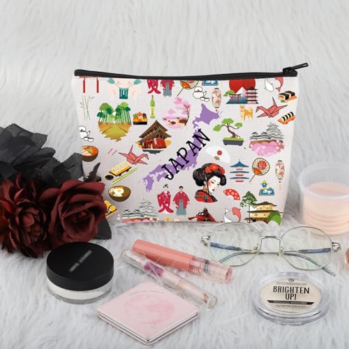 PWHAOO Japan Icons M Makeup Bag – Travel Cosmetic Case Gift