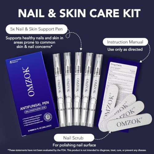 KZUO Toenail Fungus Treatment Pen 25% Undecylenic Acid Natural Oils