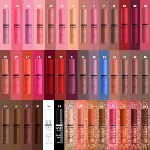 NYX Butter Gloss Lip Gloss - Non-Sticky Sugar Glass