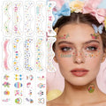 Easter Glitter Eye Tattoos & Face Stickers, 28 Designs