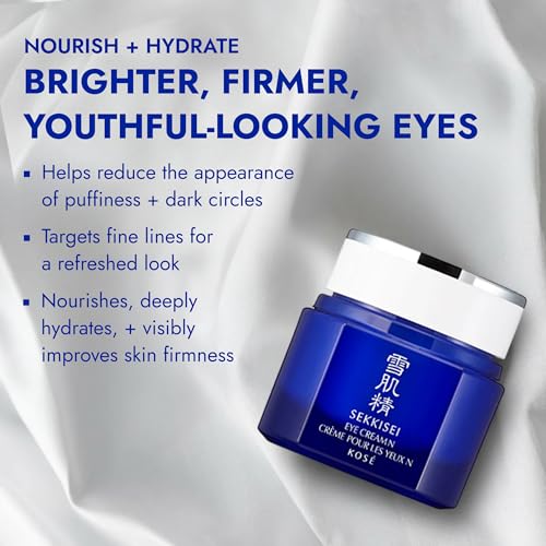 SEKKISEI Eye Cream, Ceramide and Collagen Boosting Moisturizing Cream, 0.07 Ounce