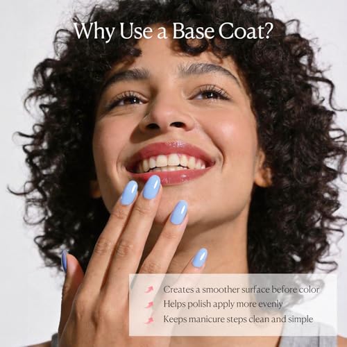 AZUREBEAUTY Clear Base Coat Nail Polish - Quick Dry & Smooth Finish
