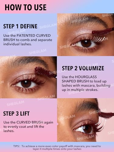 SHEGLAM All-In-One Volume & Length Mascara Waterproof Blue