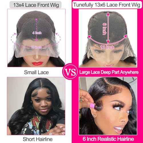 Worldnewhair 13X6 Lace Front Wigs Body Wave Human Hair 32 Inch - 200% Density Glueless Wigs Human Hair 13x6 Lace Frontal Wigs For Black Women