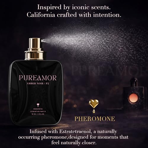 PUREAMOR Amber Noir Pheromone Perfume for Women - 1.0 oz