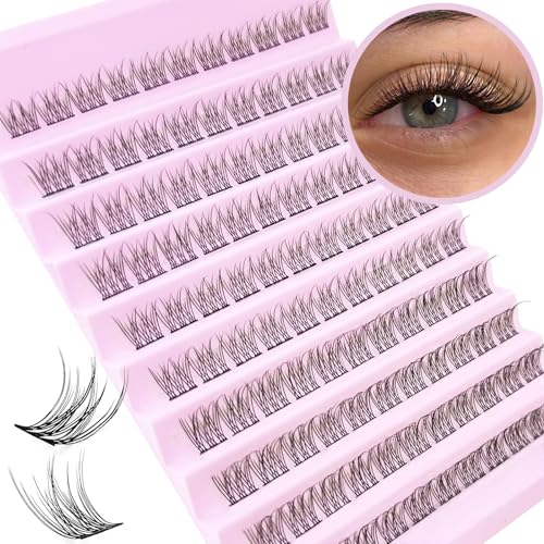 Lash Clusters DIY 10-12MM Wispy D Curl Eyelash Extension 110pcs