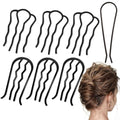 Metal Hair Side Combs Set - 7 Pc Hair Fork Pins for Buns & Updo