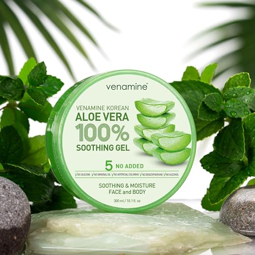 VENAMINE Aloe Vera Soothing Gel 300ml - Face & Body