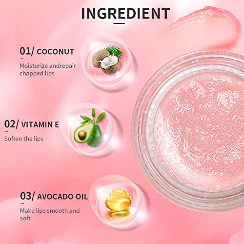 Strawberry Lip Scrub - Exfoliating Moisturizer for Dry, Chapped Lips