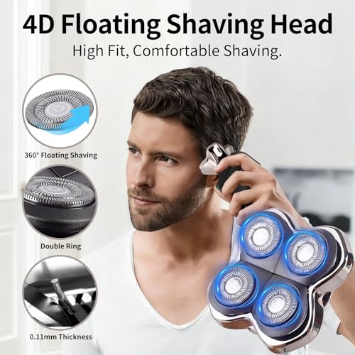 Replacement Blade Compatible with Skul Pitbulls Gold PRO, Silver PRO, Platinum PRO,Butterfly Kiss PRO - Hypoallergenic Stainless Steel Shaver Foil Replacement - 4D Floating Razor Blades