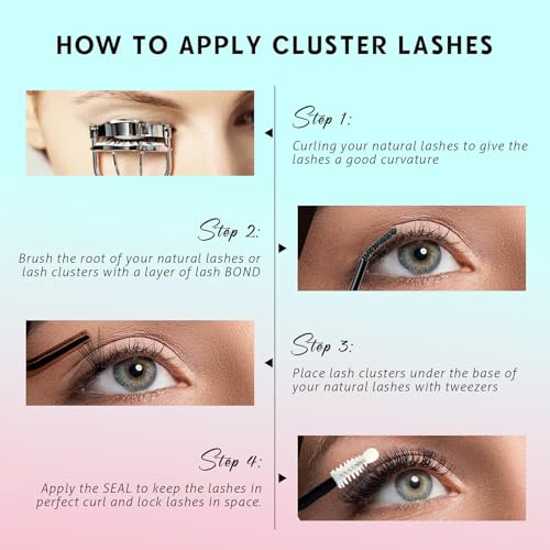 100D Lash Clusters Kit 10-18mm 3D Volume Eyelash Extensions