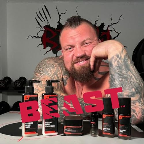 The Beard Struggle Eddie Hall Beast Line Beard Wash ? Ragnarok Rising Signature Edition ? Deep Cleansing Beard Shampoo for Men ? Hydrates & Strengthens with Legendary Scent - 8 fl oz