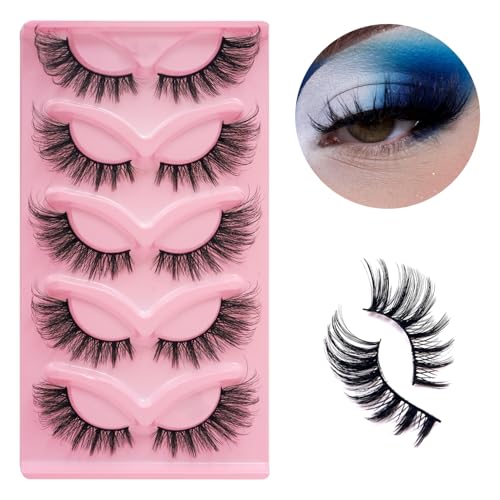 3D Wispy Faux Mink False Eyelashes - 5 Pairs