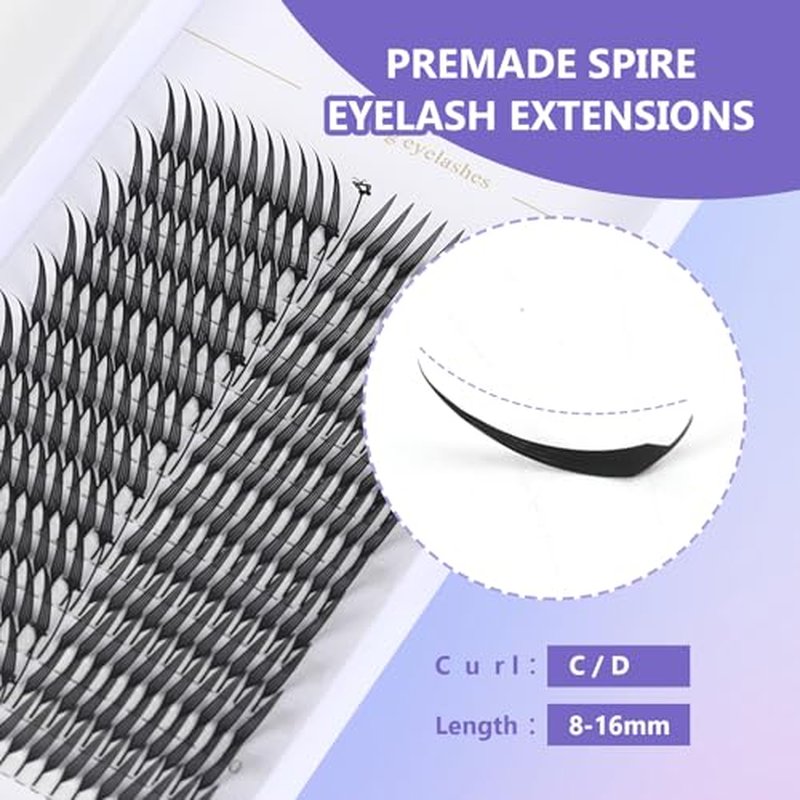 Anime Spire Lashes Premade Fans 10mm C Curl Eyelash Extensions
