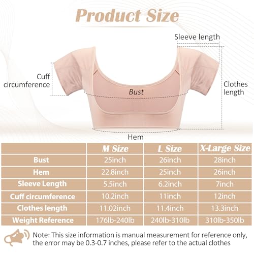 Underarm Sweat Proof Shirt Pads - 6 Pcs Breathable Armpit Protectors for Women