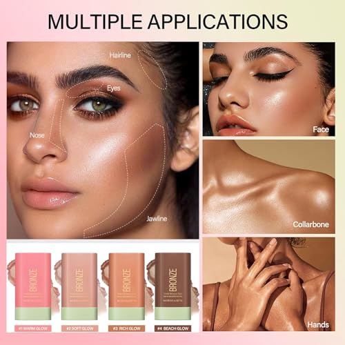 Cream Contour Stick - Blendable Bronzer & Highlighter Makeup