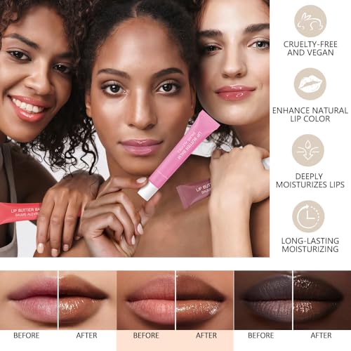 FeiCuiYun 08 Iced Coffee Summer Lip Butter – Ultra-Hydrating Vegan Lip Balm with Sheer Shine