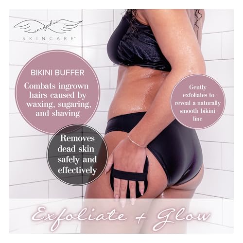 Bikini Exfoliating Scrub Mitt for Ingrown Hair & Razor Bump Treatment