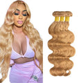 #27 Honey Blonde Body Wave Human Hair Bundles 3-Pack