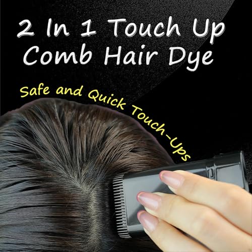 Suaxova 1PCS Coffee Hair Color Comb Stick - Gray Cover Temporary Dye