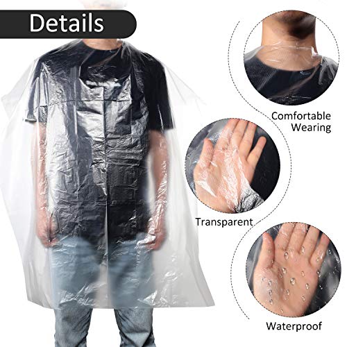 WILLBOND 100 Disposable Salon Capes, 51.2 x 36.2 Inch, Waterproof