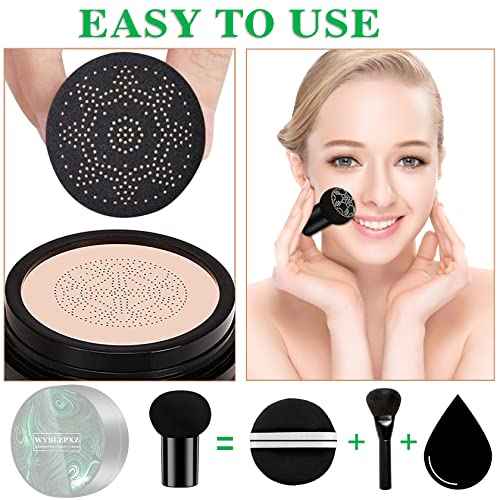 Mushroom Head Air Cushion CC Cream BB Cream Cushion Foundation Moisturizing Full Coverage Foundation Concealer Lasting Foundation Makeup Tone Makeup Base Primer£¨Natural£©