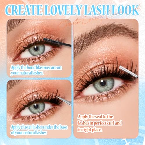 Lash Clusters D Curl 10-16MM Wispy Eyelash Extensions 120Pcs