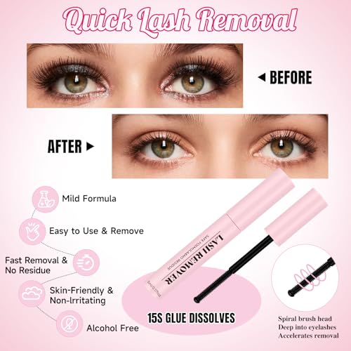 Mayhug 4-in-1 Lash Bond and Seal Kit with Remover & Tweezers