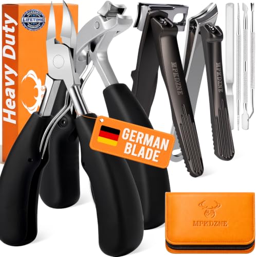 Heavy Duty Toenail Clippers Set for Thick Ingrown Nails