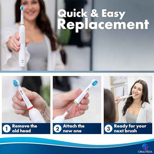 Compatible with Braun Oral B Replacement Heads, Electric Toothbrush Heads 16 Pack Replacement Toothbrush Heads Oral B Compatible - Compatible Braun Toothbrush Heads Replacement