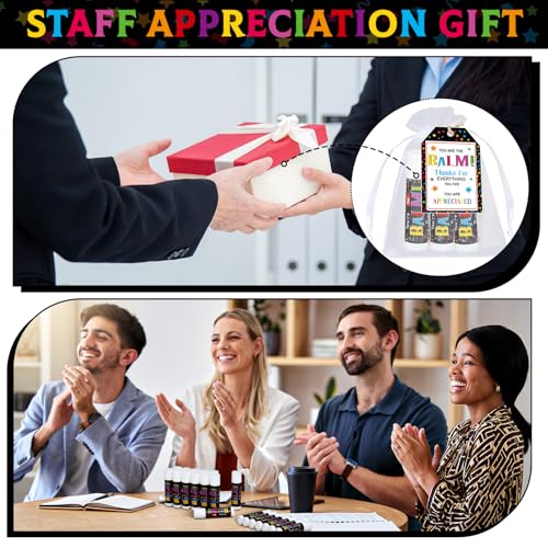 25 Pack Employee Appreciation Lip Balms Gifts Bulk, You Are The Balms Thank You Gifts for Staff Coworkers Teacher Nurse Volunteer Appreciation
