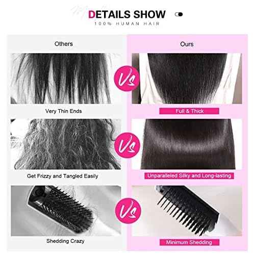Miss Flower Lace Front Wigs Pre Plucked HD Transparent 13x4 Lace Frontal Wigs Straight Brazilian Virgin Human Hair Wigs For Black Women