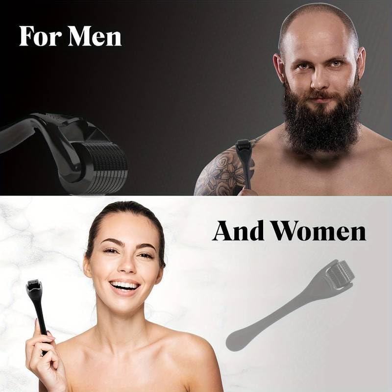 540 Titanium Derma Roller 0.3mm for Face, Beard & Scalp