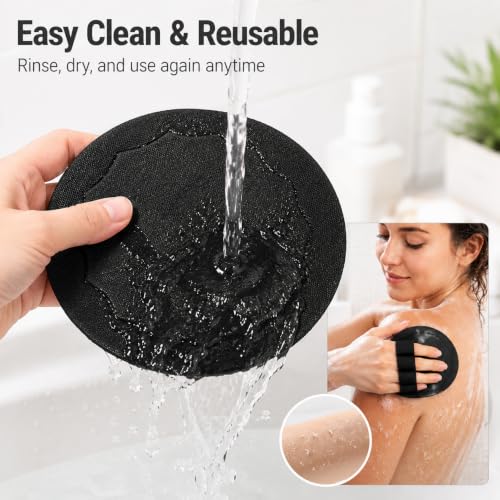 Exfoliating Bath Gloves 4-Pack | Dual-Sided Body Scrubber