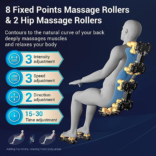 Mazzup Full Body Zero Gravity Shiatsu Massage Chair with Heat
