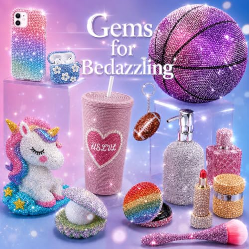 USLVL Complete Bedazzler Kit with 24 Colors of Rhinestones