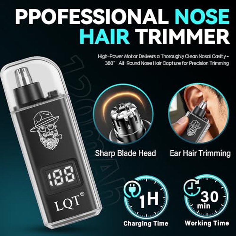 LQT 5-in-1 Cordless Hair Clipper & Grooming Kit with LED Display