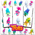 Trolls Tattoos Party Favors Bundle ~ 72 Perforated Individual 2" x 2" Trolls Temporary Tattoos for Kids Boys Girls (Trolls Party Supplies)