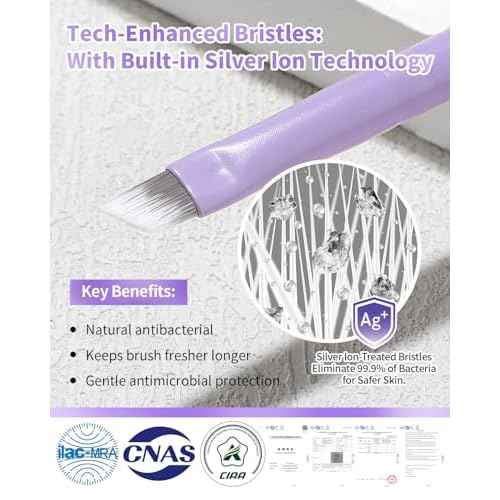 Eyeliner Brush Fine Angled - EIGSHOW PRO Precision Gel Liner Brush with Silver Ion Bristles - Ultra Thin - Vegan & Cruelty-Free (E835MP)